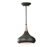 Luminosa Lighting Elstead Beso 1 Light Dome Ceiling Pendant Dark Bronze, E27