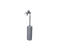 Luminosa Lighting Elstead Beta Single Head Post Outdoor Spotlight Matt Silver, Ip54