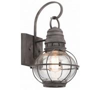 Elstead Bridge Point 1 Light Medium Outdoor Wall Lantern Zinc Ip44, E27