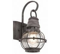 Elstead Bridge Point 1 Light Small Outdoor Wall Lantern Zinc Ip44, E27
