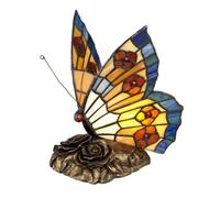 Elstead Butterfly Tiffany Lamp, Architectural Bronze, G9