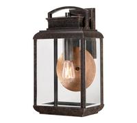 Elstead Byron 1 Light Outdoor Large Wall Lantern Light Imperial Bronze Ip44, E27