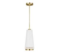 Luminosa Lighting Elstead Carter 1 Light Pendant, Style A, Matt White, E27