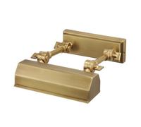 Chawton 1 Light Small Picture Wall Light Brass E14 Netlighting Yellow One Size