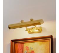 Elstead Chawton picture light, polished brass, 40.2 cm