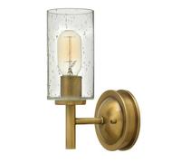 Luminosa Lighting Elstead Collier 1 Light Wall Light Brass, E27