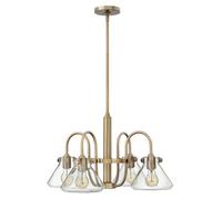 Elstead Congress Multi Arm Chandelier Brushed Caramel Finish, E27