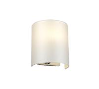 Elstead Cooper Small Curved Flush Wall Light - Polished Chrome