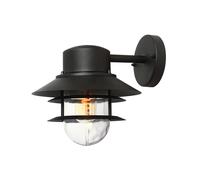 Luminosa Lighting Elstead Copenhagen 1 Light Outdoor Dome Wall Lantern Light Black Ip44, E27