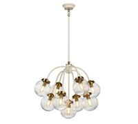 Luminosa Lighting Elstead Cosmos 9 Light Pendant Globe Glass Shades