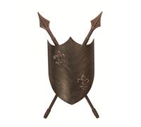 Elstead Crusader 2 Light Up & Down Wall Light Burnished Bronze, Gu10