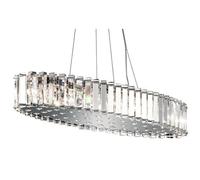 Elstead Crystal Skye - 12 Light Island Bar Crystal Pendant, Chrome