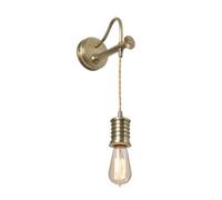 Douille 1 Light Indoor Wall Light Antique Brass E27 Netlighting Yellow One Size