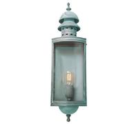 Elstead Downing Street - 1 Light Outdoor Wall Lantern Light Verdigris IP44, E27