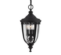 English Bridle 3 Light Medium Outdoor Ceiling Chain Lantern Black E14 Netlighting Black One Size