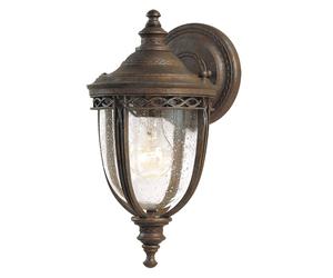 Elstead English Bridle wall lantern IP44 Ø 16.5 cm, bronze