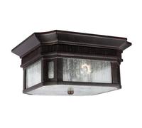 Federal 2 Light Bathroom Flush Outdoor Ceiling Lantern Bronze IP44 E27 Netlighting Bronze One Size