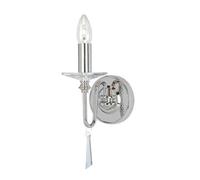 Elstead Finsbury Park 1 Light Indoor Candle Wall Light Polished Nickel - Shade Not Included, E14