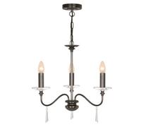 Finsbury Park 3 Light Chandelier Old Bronze Netlighting Brown One Size