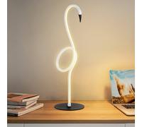 Elstead Flamingo LED table lamp, white, metal, 50 cm high