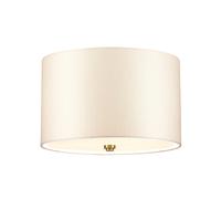 Elstead Fletcher 350 Flush Ceiling Light - Aged Brass