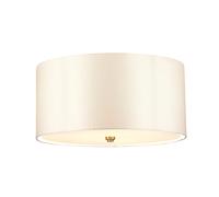 Elstead Fletcher 450 Flush Ceiling Light - Aged Brass