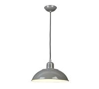 Franklin 1 Light Dome Ceiling Pendant Grey E27 Netlighting Grey One Size