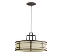 Elstead Lighting Elstead Fusion 3 Light Duo Mount Ceiling Pendant in Grecian Bronze Finish