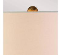 Elstead Gallier table lamp, black/white, textile, 63.5 cm high