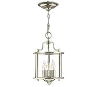 Luminosa Lighting Elstead Gentry 3 Candle Small Pendant Light - Polished Nickel