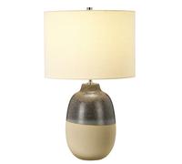 Grange Park 1 Light Table Lamp Ceramic E27 Netlighting White One Size