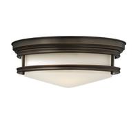Elstead Hadley - 3 Light Semi Flush Ceiling Light Oil Rubbed Bronze, E27