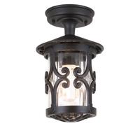 Luminosa Lighting Luminosa Hereford 1 Light Outdoor Ceiling Lantern Black, E27