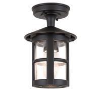 Elstead Lighting Hereford 1 Light Porch Lantern - Black, Black