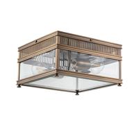 Elstead Holborn Outdoor Flush Ceiling Light - Dark Bronze