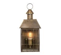 Elstead Hyde Park 1 Light Outdoor Wall Lantern Light Solid Brass Ip44, E27