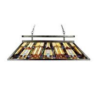 Elstead Inglenook 3 Light Tiffany Ceiling Pendant Island Chandelier Light Bronze, E27