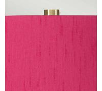 Elstead Isla fabric table lamp antique brass/cranberry