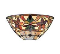 Luminosa Lighting Elstead Kami 2 Light Tiffany Uplighters Vintage Bronze, E14