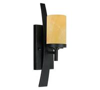 Elstead Lighting Elstead Quoizel Kyle Single Light Wall Fitting In Imperial Bronze Finish