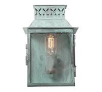 Elstead Lambeth Palace 1 Light Outdoor Wall Lantern Light Verdigris Ip44, E27
