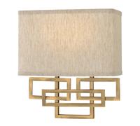 Elstead Lanza 2 Light Wall Light Brushed Bronze