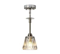 Elstead Lighting Agatha 1Lt Pendant Finish: Brushed Nickel Wired: 1X3.5W G9 Ip44 220-240V 50Hz