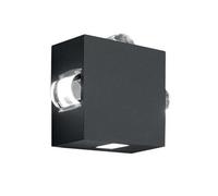 Elstead Lighting Agner 4 Light Wall Light Finish : Graphite Wired : 4X10W Led 220-240V 50Hz, Ip54