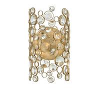 Elstead Lighting Anya 2 Light Wall Light - Silver Leaf