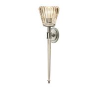 Elstead Lighting Bath Agatha 2Lt Bathroom Wall Light Finish: Brushed Nickel Wired