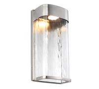 Luminosa Lighting Elstead Bennie Led 1 Light Outdoor Large Wall Light Brushed Steel Ip44