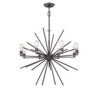 Elstead Lighting Carnegie 8 Light Chandelier - Western Bronze