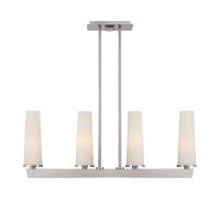 Elstead Lighting Chelsea Loft Contemporary 4 Light Pendant Brushed Nickel