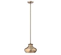 Elstead Lighting Congress 1 Light Pendant - Brushed Caramel